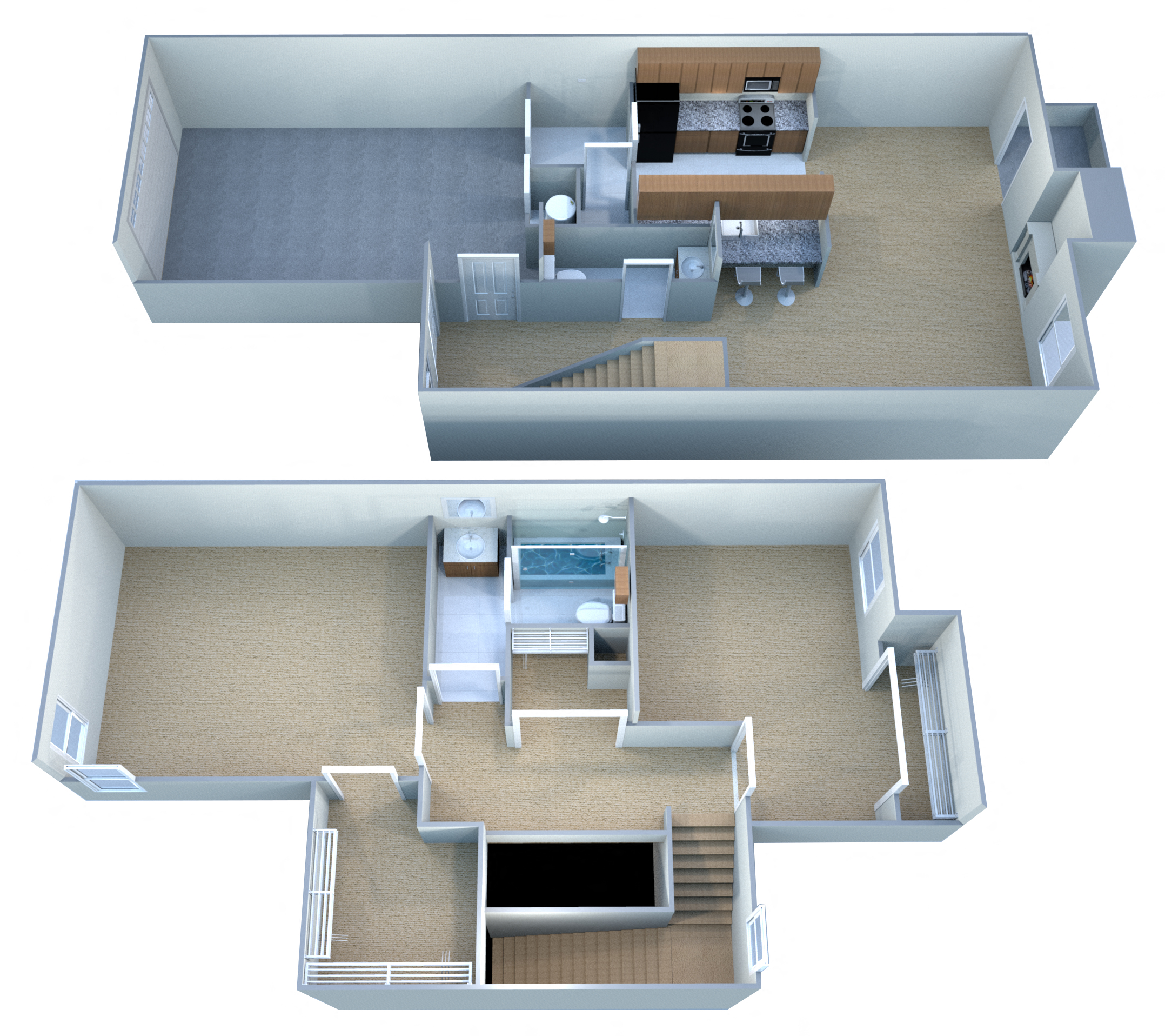 Floor plan for 2 beds, 1.5 baths, 1176 sqft